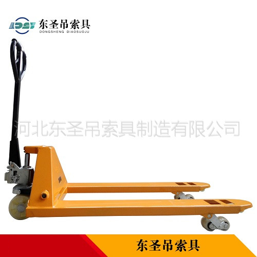手動地牛廠家研發加強版技術升級手動叉車產品展示--河北東圣吊索具制造有限公司--手動叉車|液壓堆高車|石材夾具|小型攪拌機